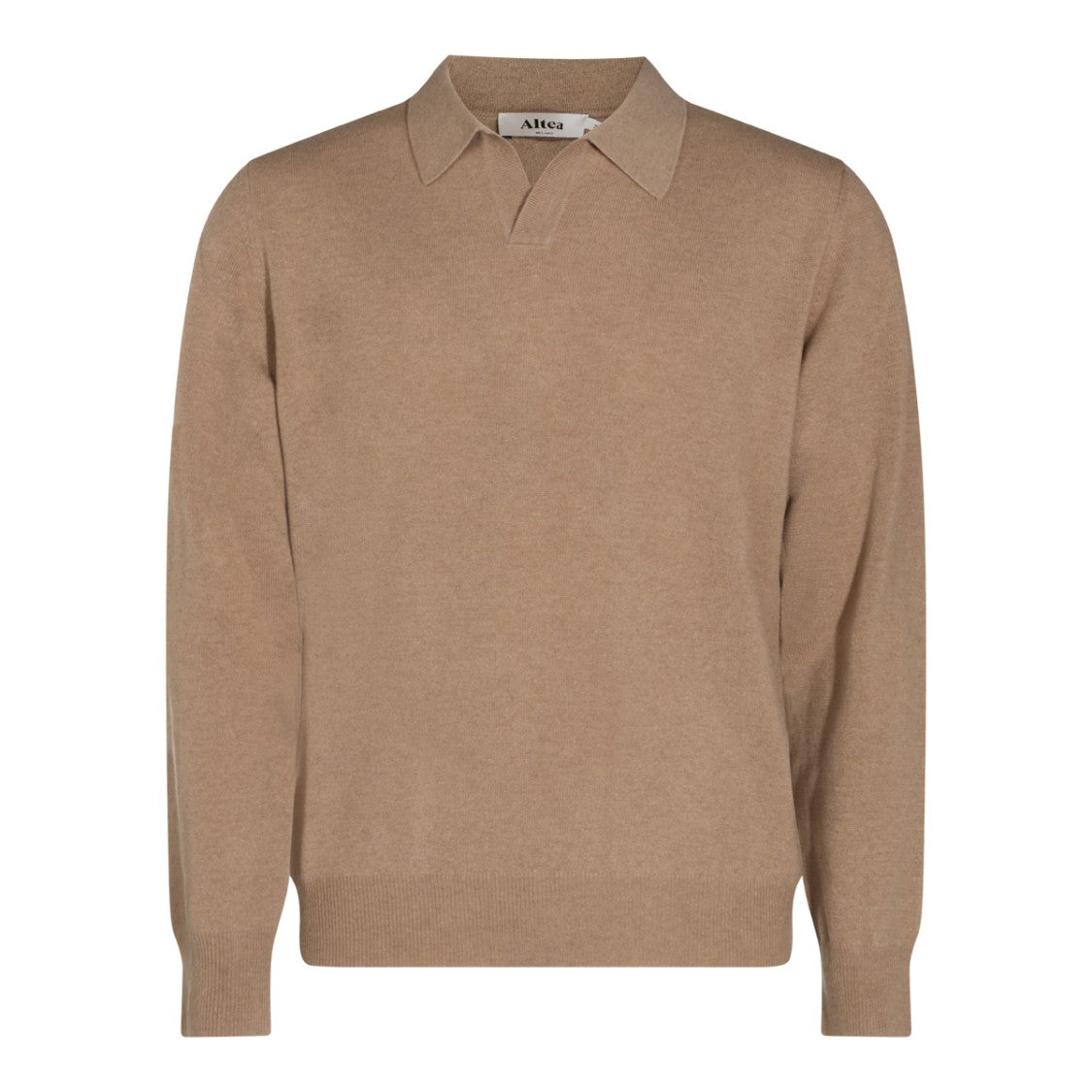 Altea Classic Polo Collar Sweater With Ribbed Details