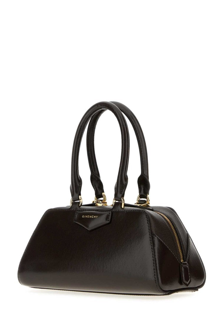Givenchy Chocolate Leather Mini Antigona Handbag