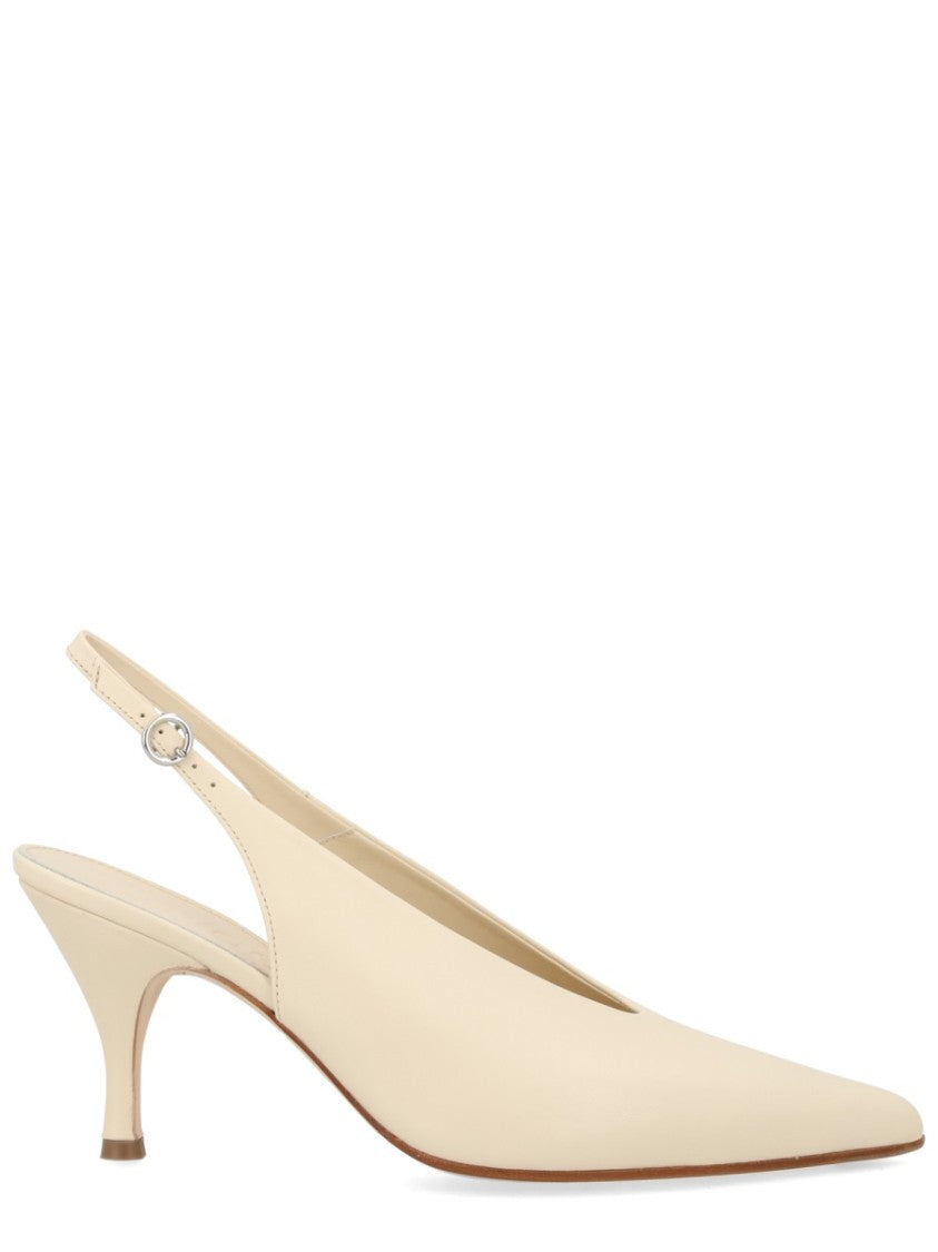 Aeydē Neutrals Pointed Toe Slingback Pumps