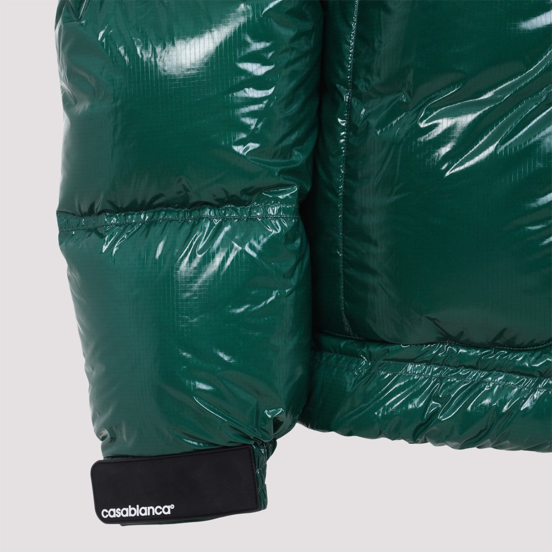 Casablanca Quilted Down-Feather Jacket With Glossy Finish