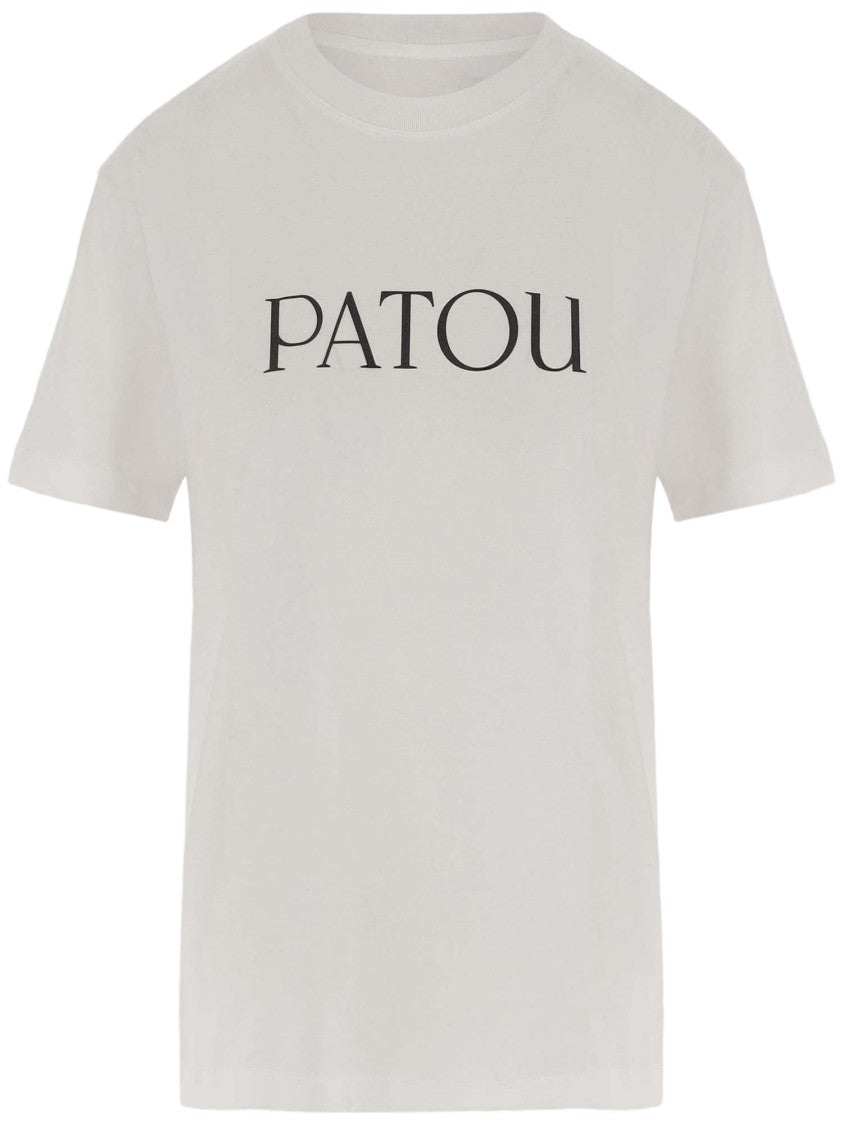Patou Cotton T-Shirt With Contrasting Logo Design