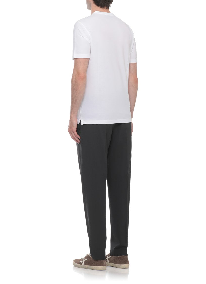 Zanone White Crewneck Cotton T-Shirt