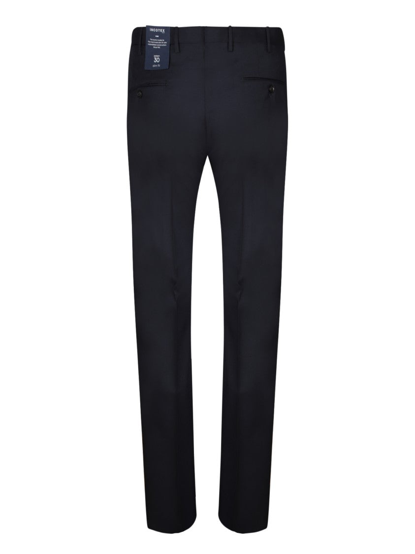 Incotex Blue Straight Leg Trousers