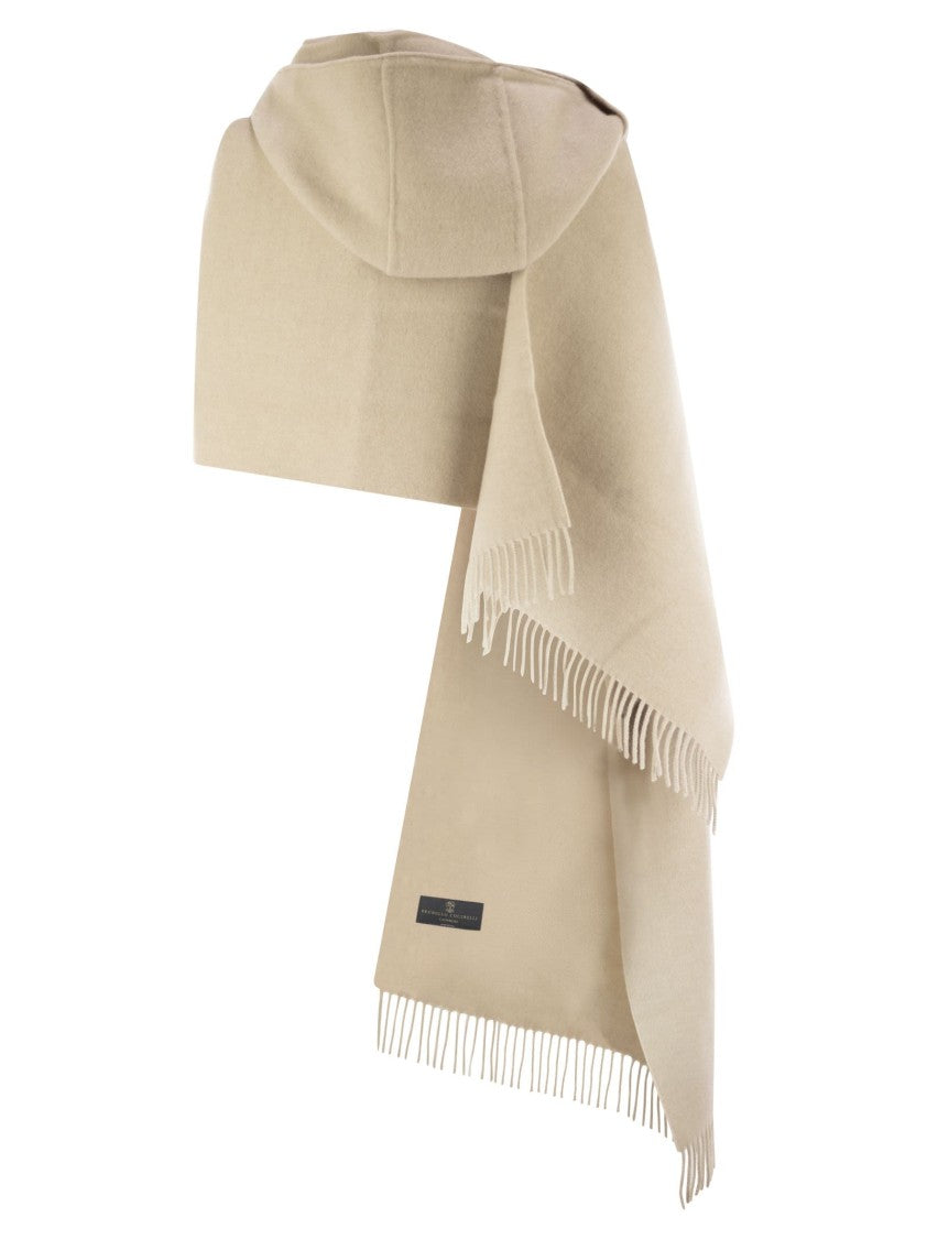 Brunello Cucinelli Wool And Cashmere Knit Scarf