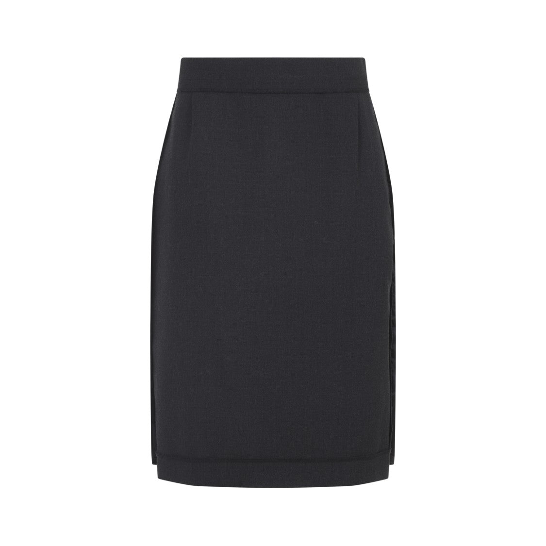 Maison Margiela Straight Midi Skirt With High Waist
