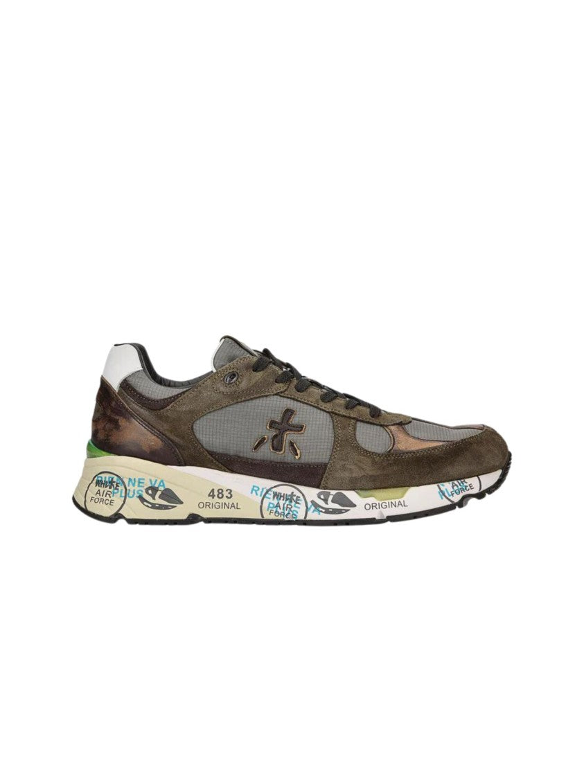 Premiata Brown Lace-Up Sneakers