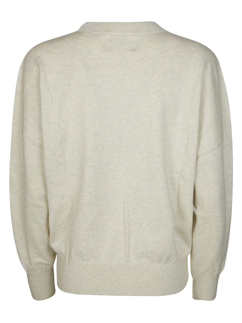 Isabel Marant Marisansgz Relaxed Fit Abstract Floral Knit Sweater