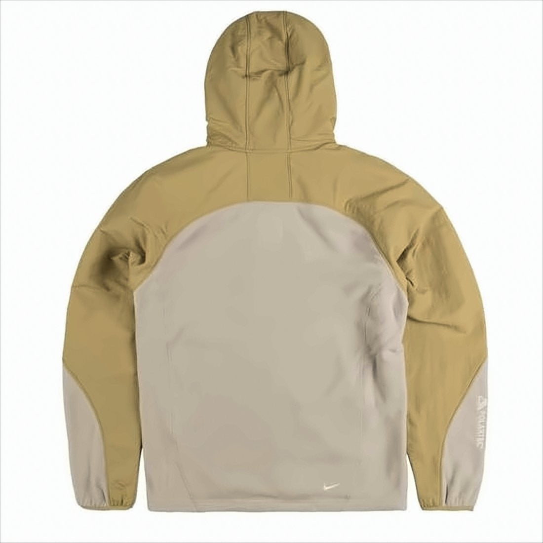Nike Hooded Two-Tone Jacket With Textured Fabric And Chest Pocket