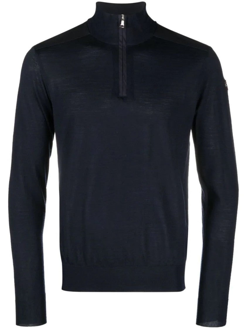 Paul & Shark Zipped Neckline Wool Pullover