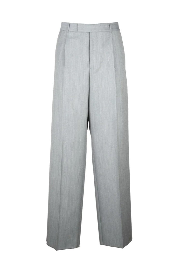 Dior Classic Mohair Wool Trousers - Grey