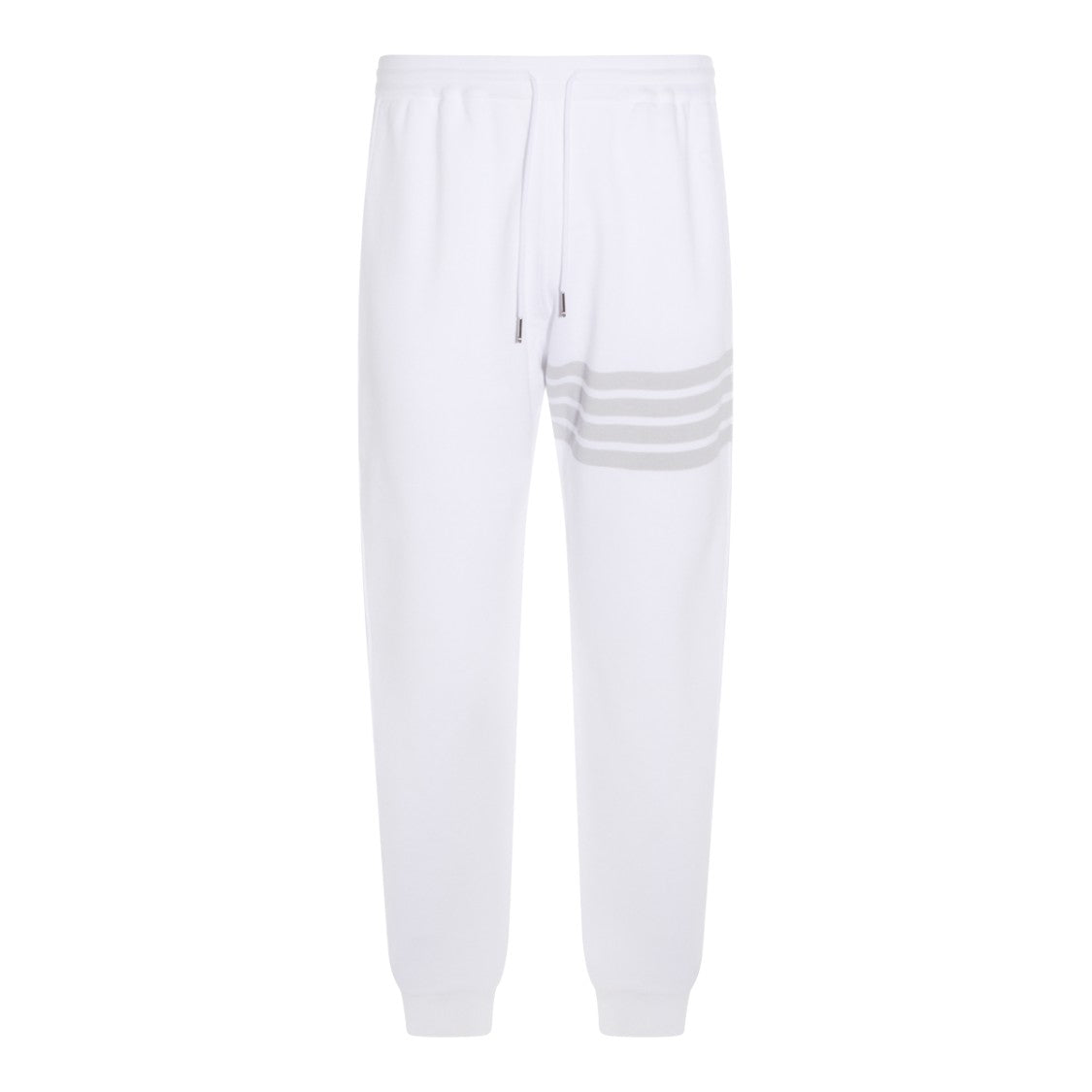 Thom Browne Casual Trousers With Subtle Horizontal Stripes