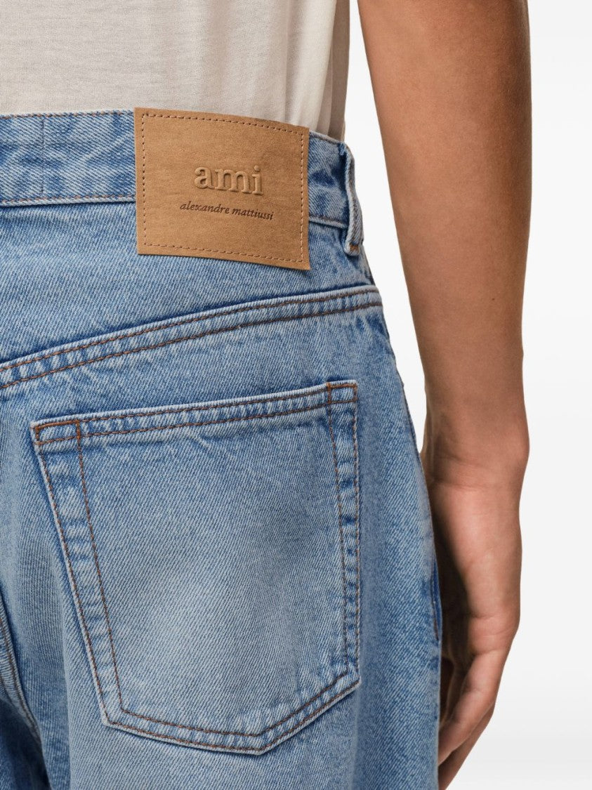 Ami Paris Five-Pocket Denim Shorts