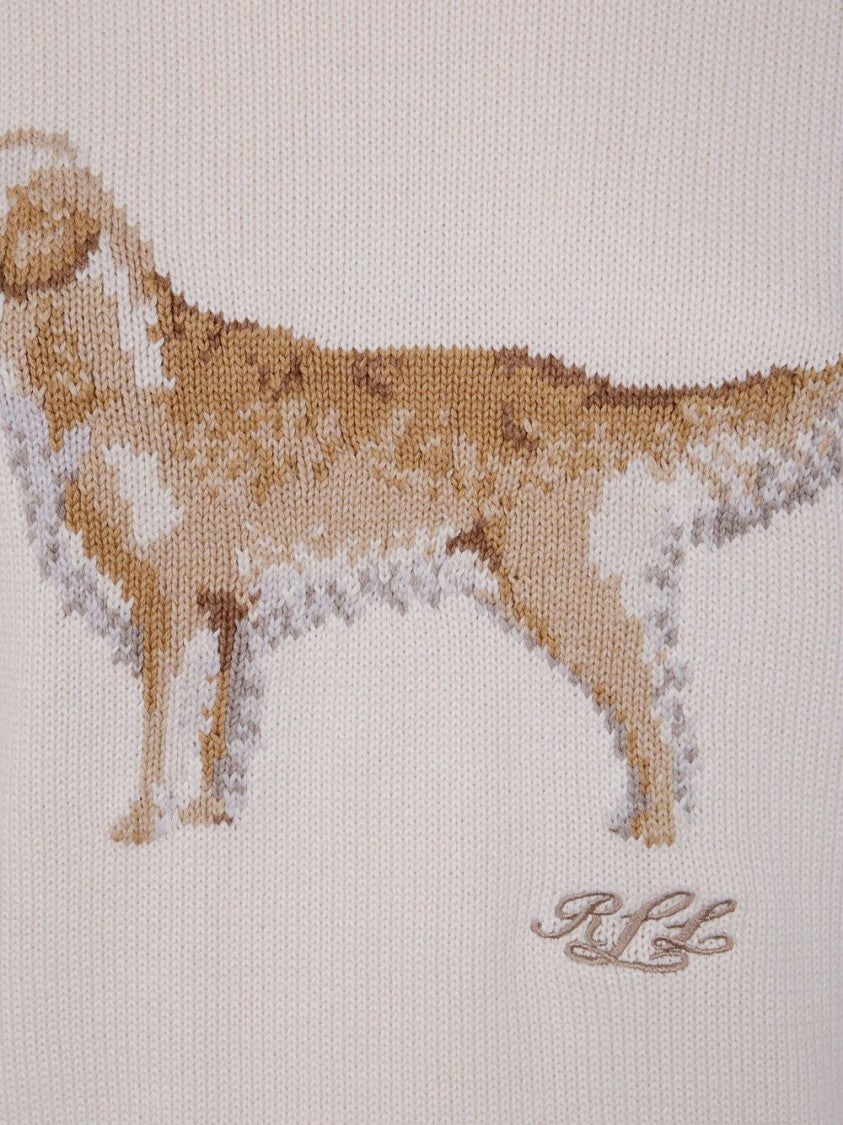 Lauren Ralph Lauren Knitted Sweatshirt With Dog Motif
