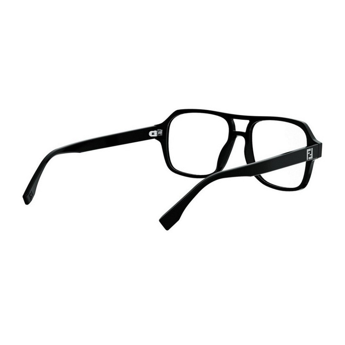 Fendi Black Ff Squared Acetate Aviator Sunglasses