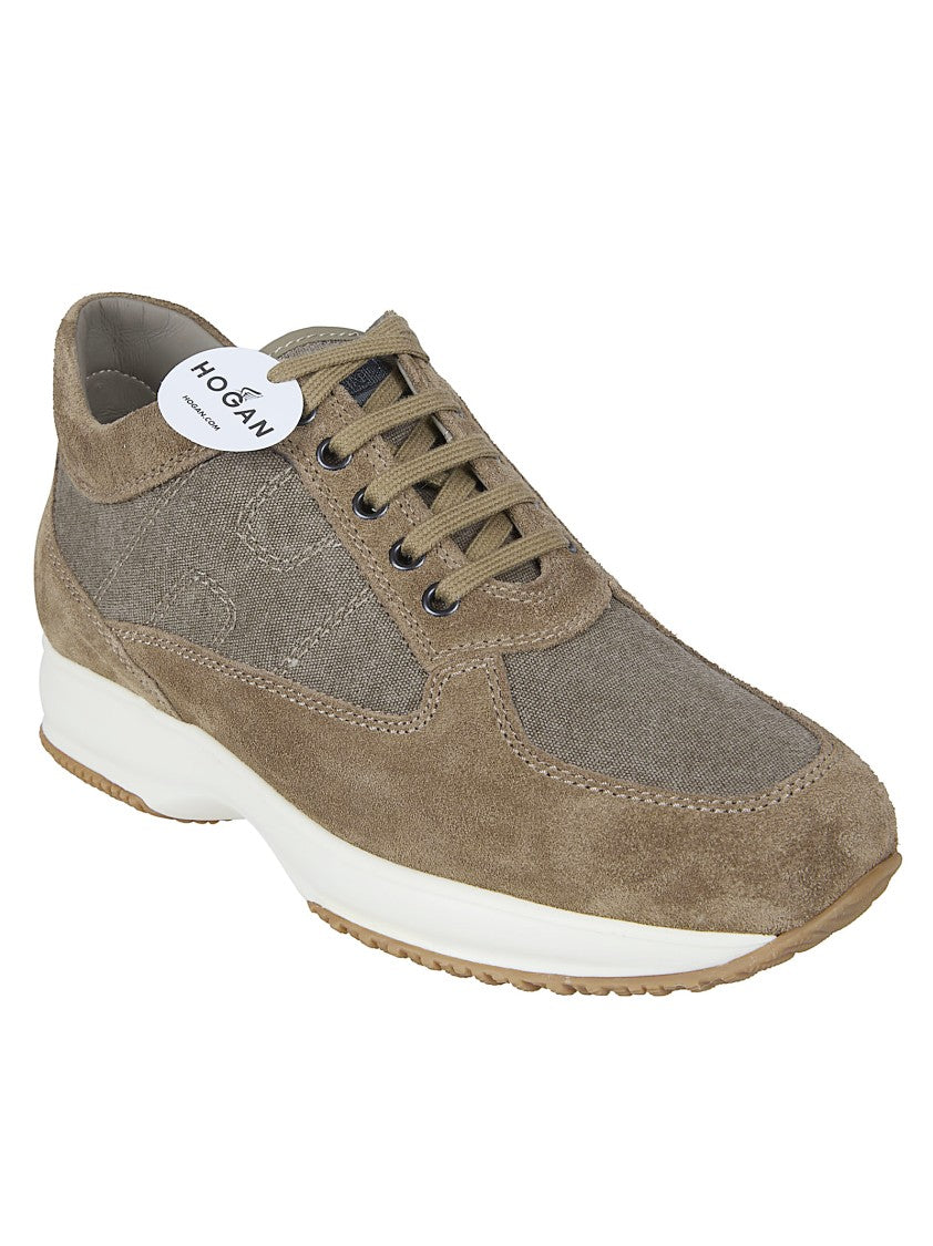 Hogan Suede And Fabric Sneakers