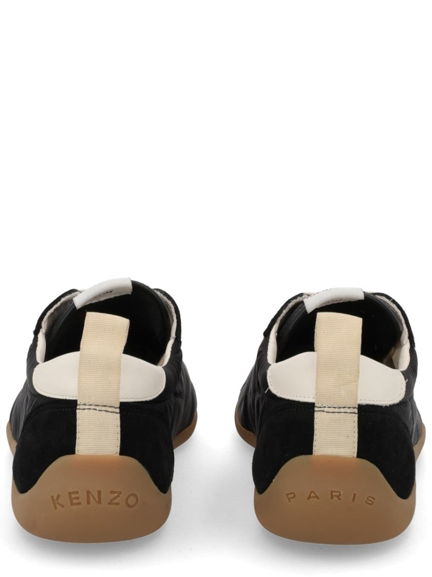 Kenzo Black Kenzo Striker Cream Laces Polyamide Sneakers