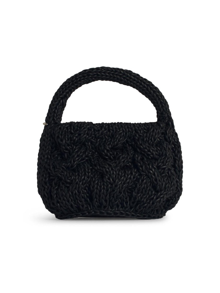 J. W. Anderson Knit' Black Leather Bag