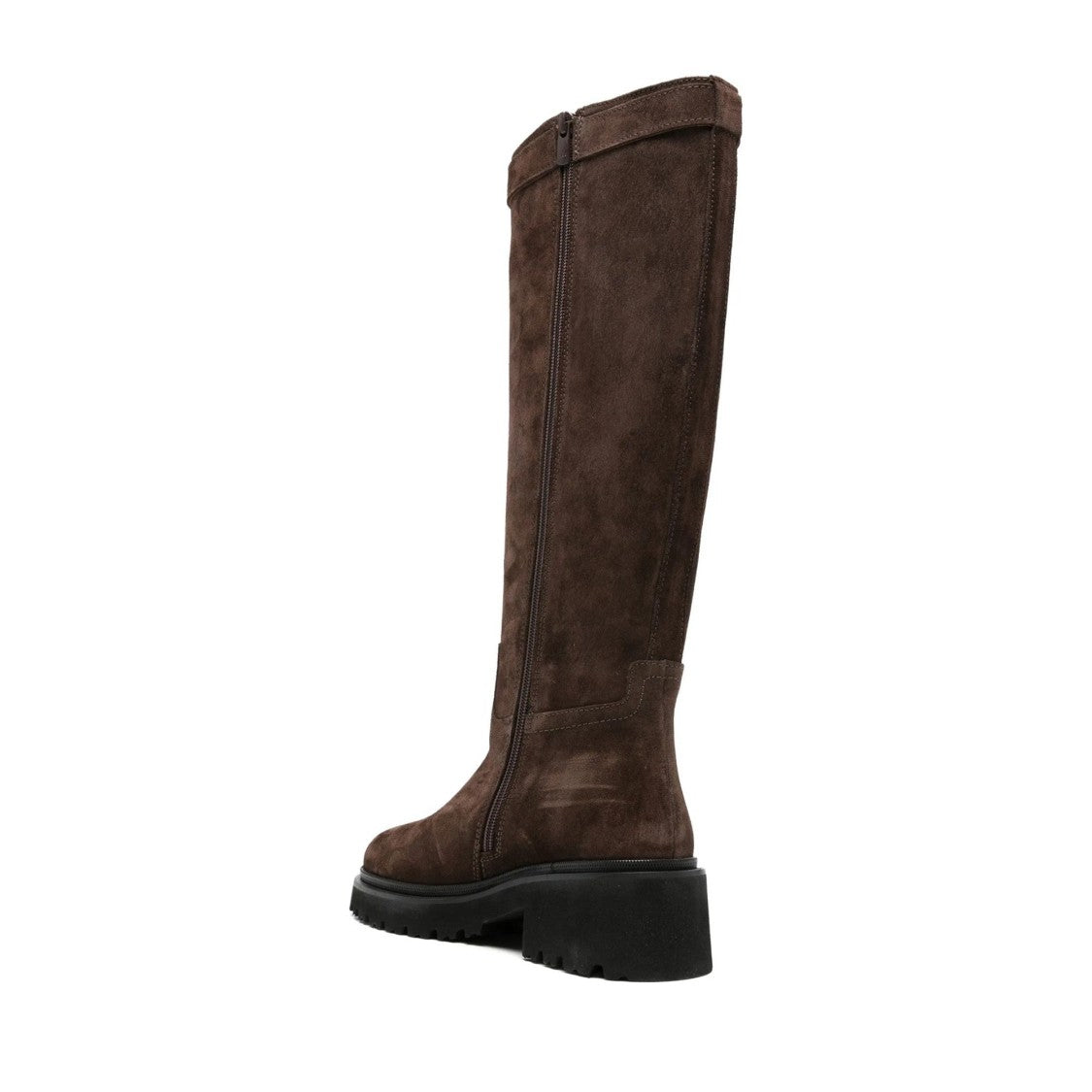 Adrianna Feretti Brown Refined Buckle Suede Boots