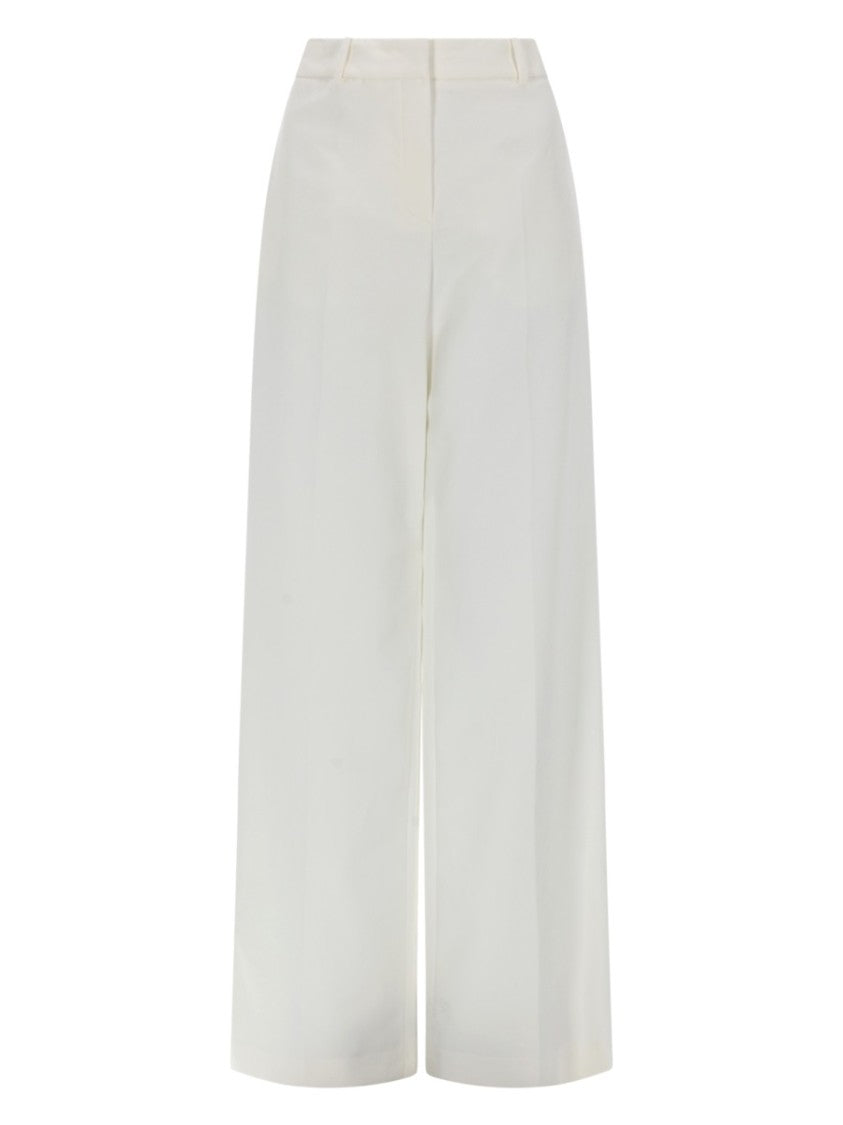 Fendi Straight-Leg Cotton Pants With Drawstring Waist And Relaxed Fit