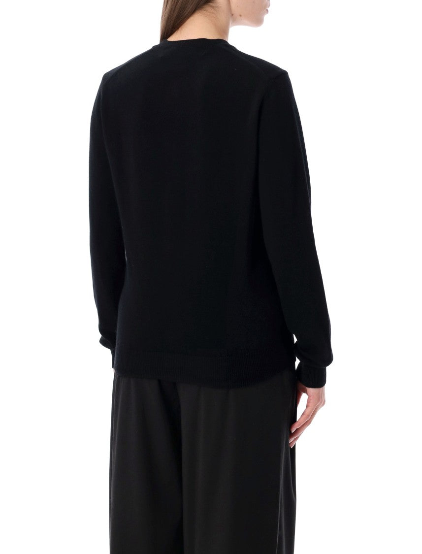 Comme Des Garçons Cuore Nero Round Collar Cardigan