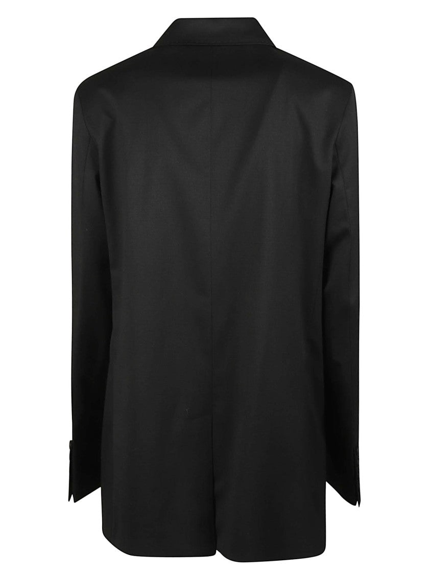 Hinnominate Long Sleeve Double-Breasted Wool-Blend Jacket