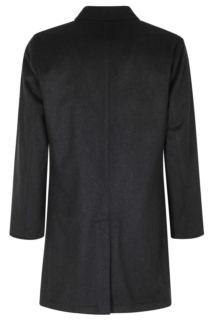 Kired Charcoal Double Cash Reversible Cashmere-Blend Parka