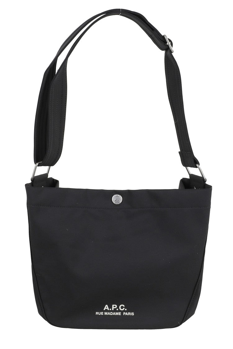 A.P.C. Black Besace Journal Small Adjustable-Strap Polyester Shoulder Bag