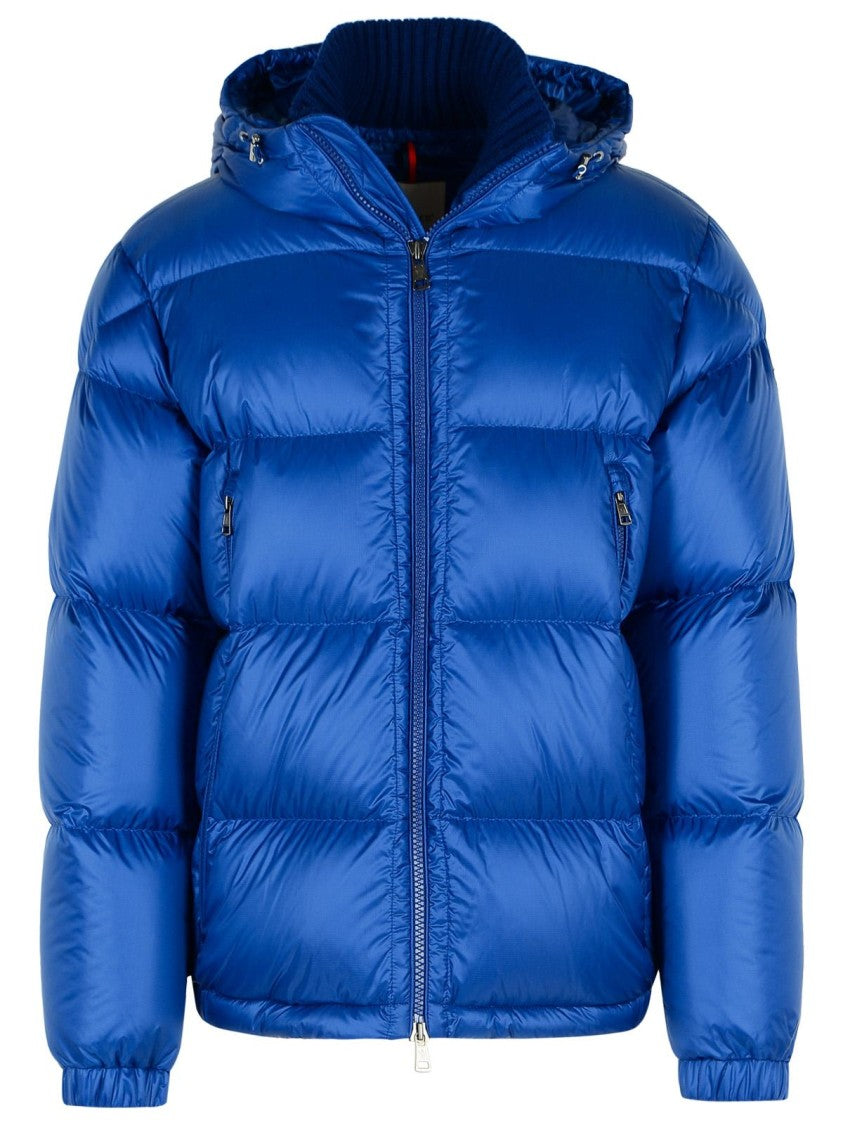 Moncler Rivau' Blue Polyamide Down Jacket