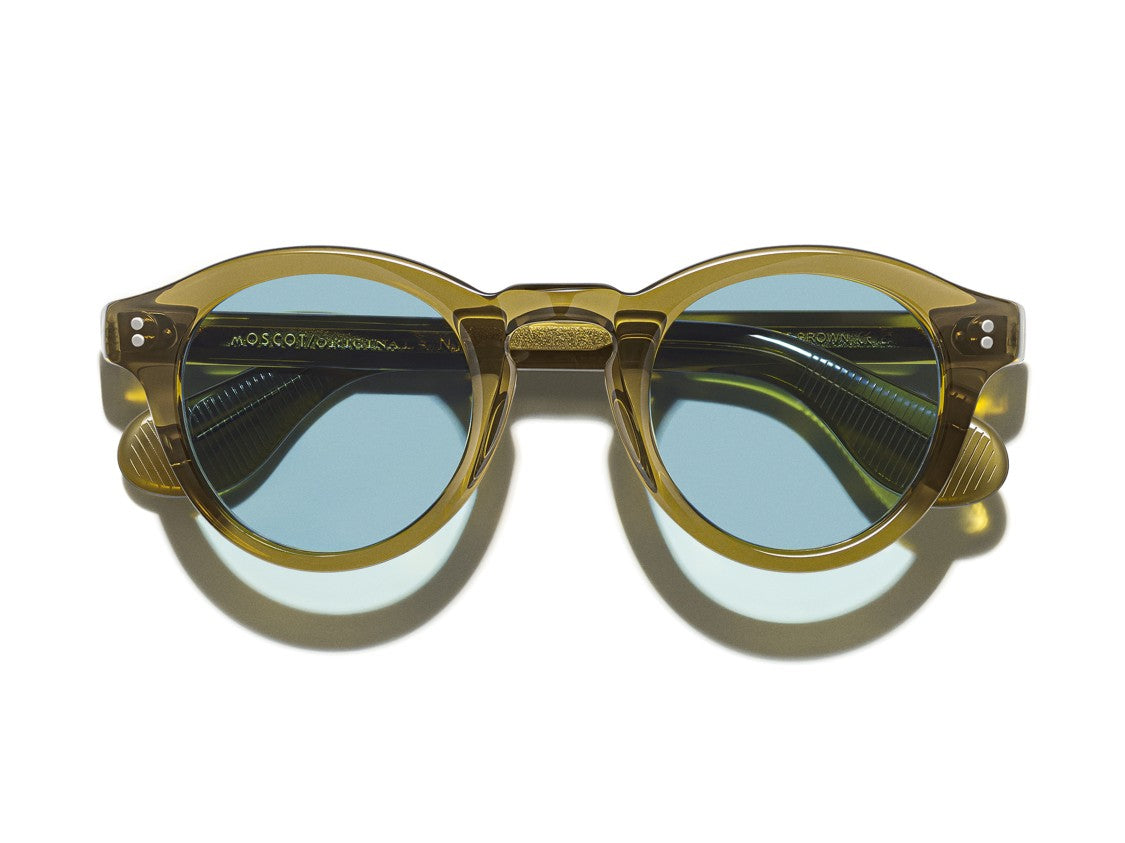 Moscot Olive Or-Kep-S Translucent Acetate Sunglasses