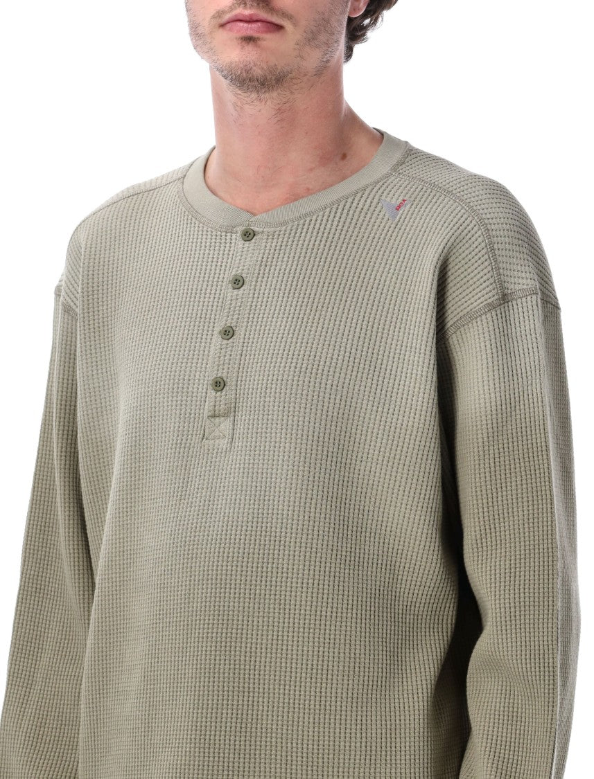 Roa Bee Sun Faded Waffle Serafino Top