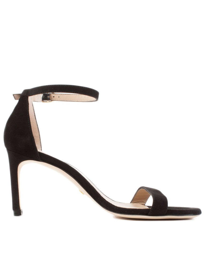 Stuart Weitzman Black Suede Sandals