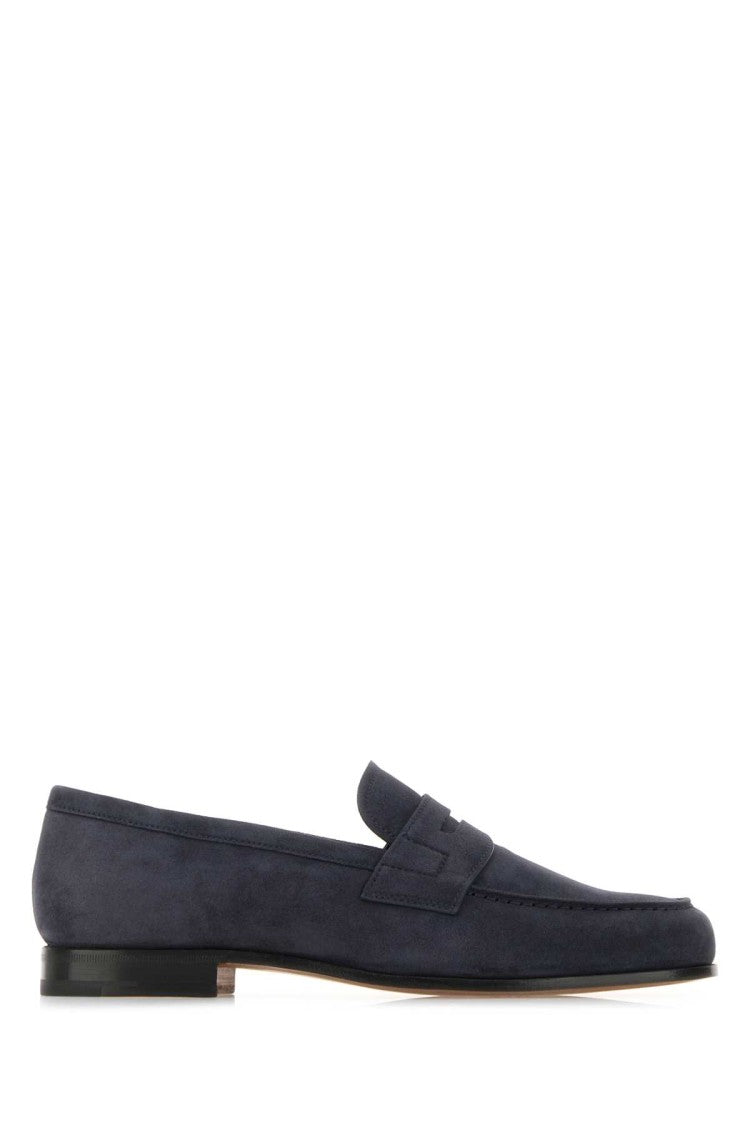 Church's Navy Blue Leather Heswall Loafers