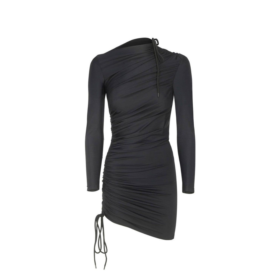 Balenciaga Form-Fitting Mini Dress With Gathered Detailing