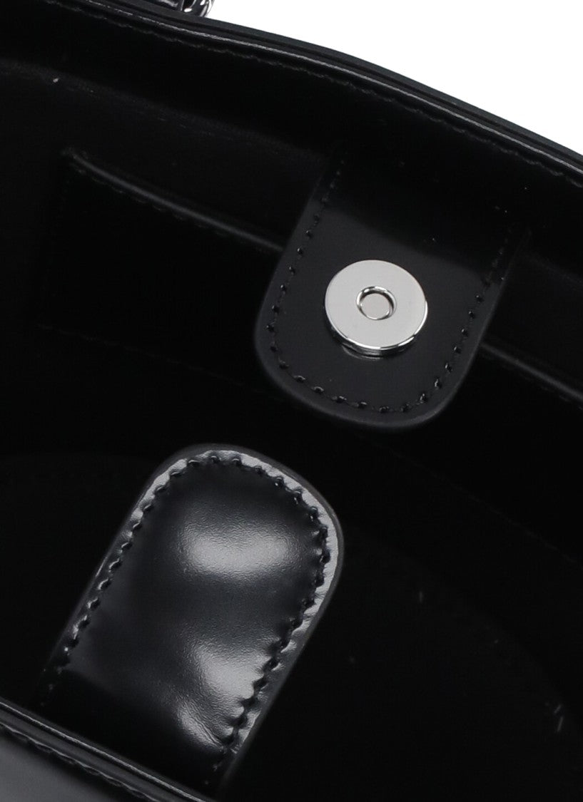 Self-Portrait Leather Shopping Bag