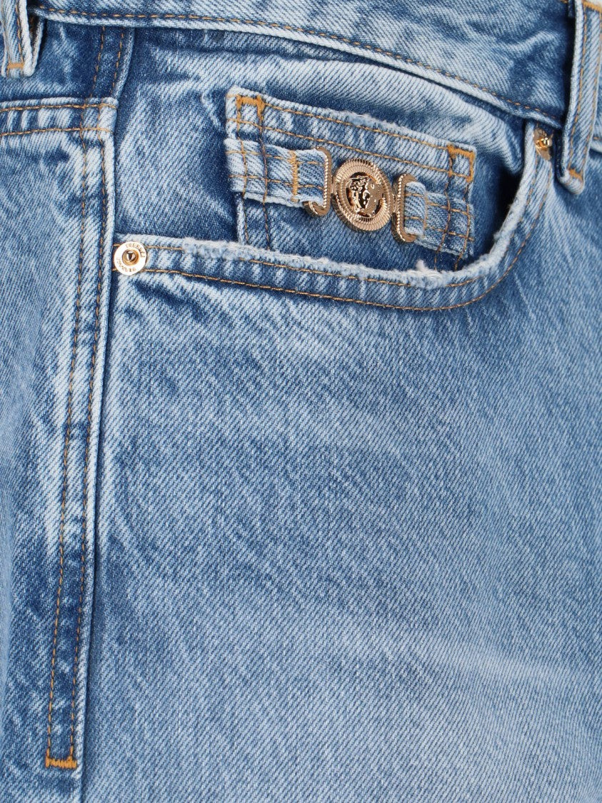 Versace Versace Straight Jeans – Light Blue