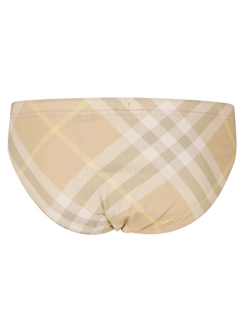 Burberry Classic Checkpattern Swimwear With Low-Rise Cut
