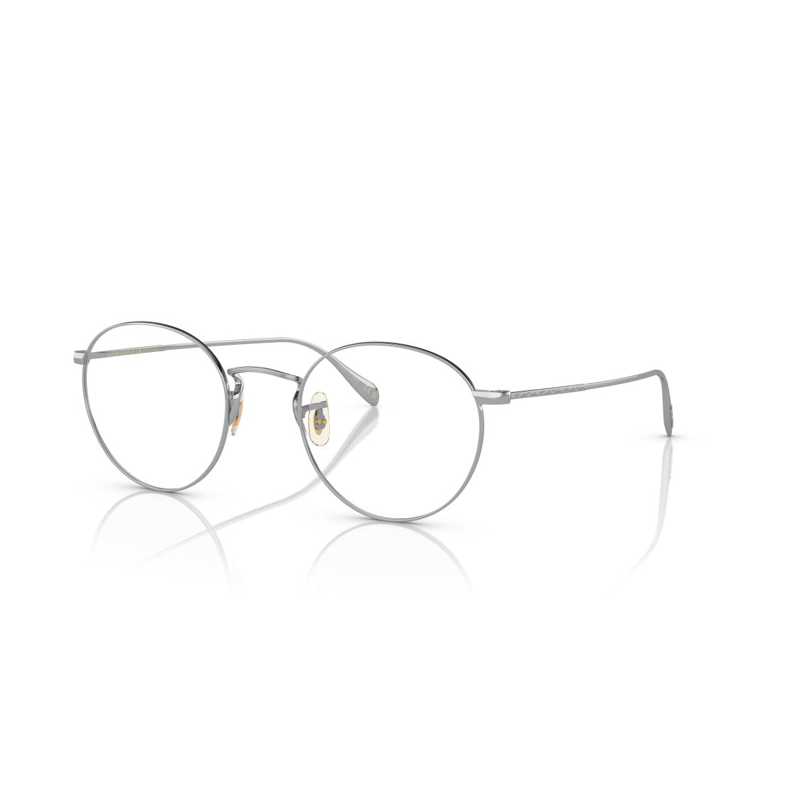 Oliver Peoples 0Ov1186 Minimalist Round Frame Eyeglasses With Refined Silver Accents