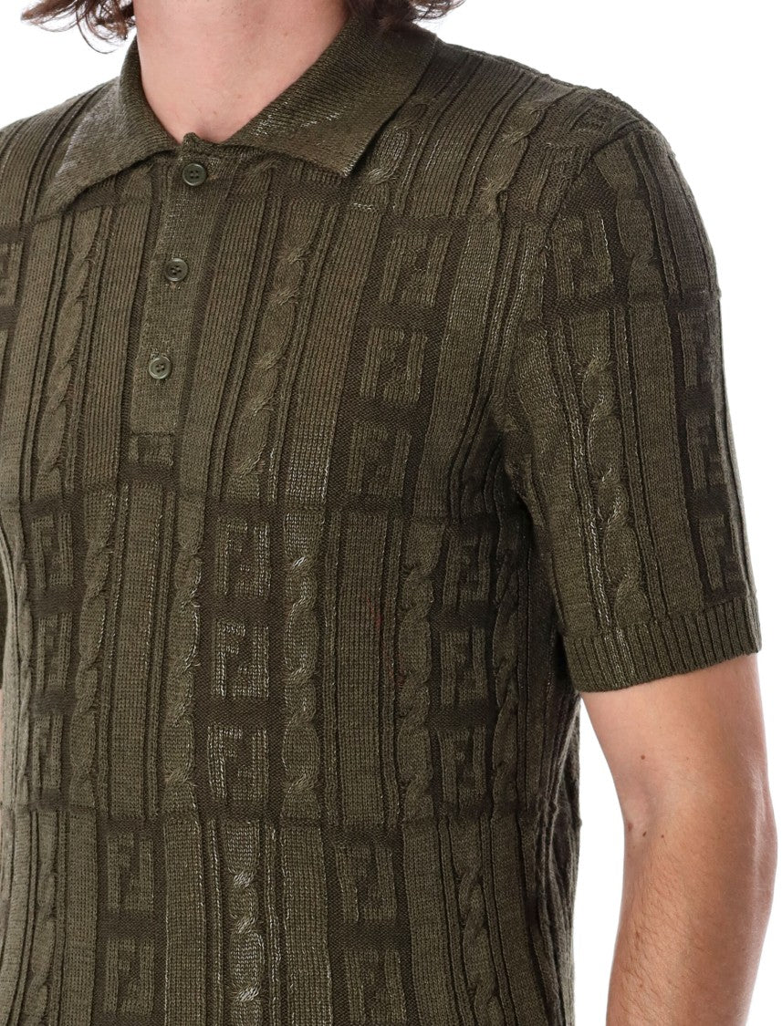 Fendi Wool Polo Shirt