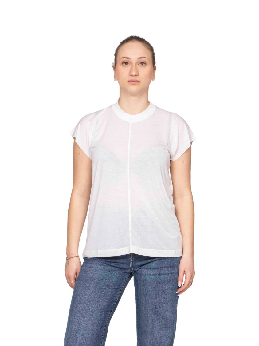 Moschino Airy Central Seam White T-Shirt