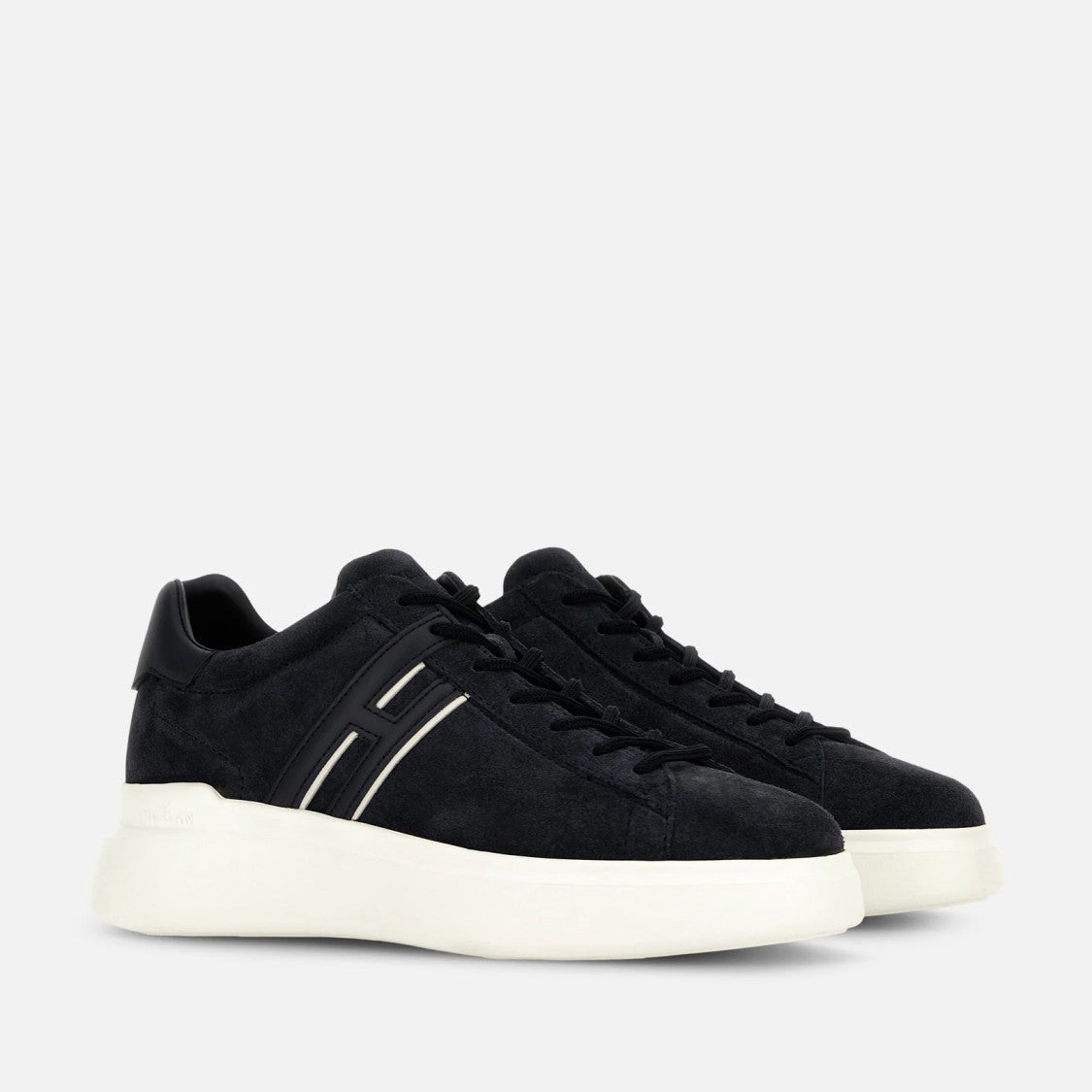 Hogan Lace-Up Sneakers With Suede Upper