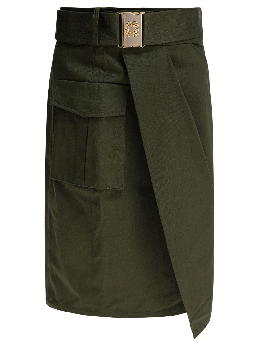 Elie Saab Asymmetrical Wrap Skirt