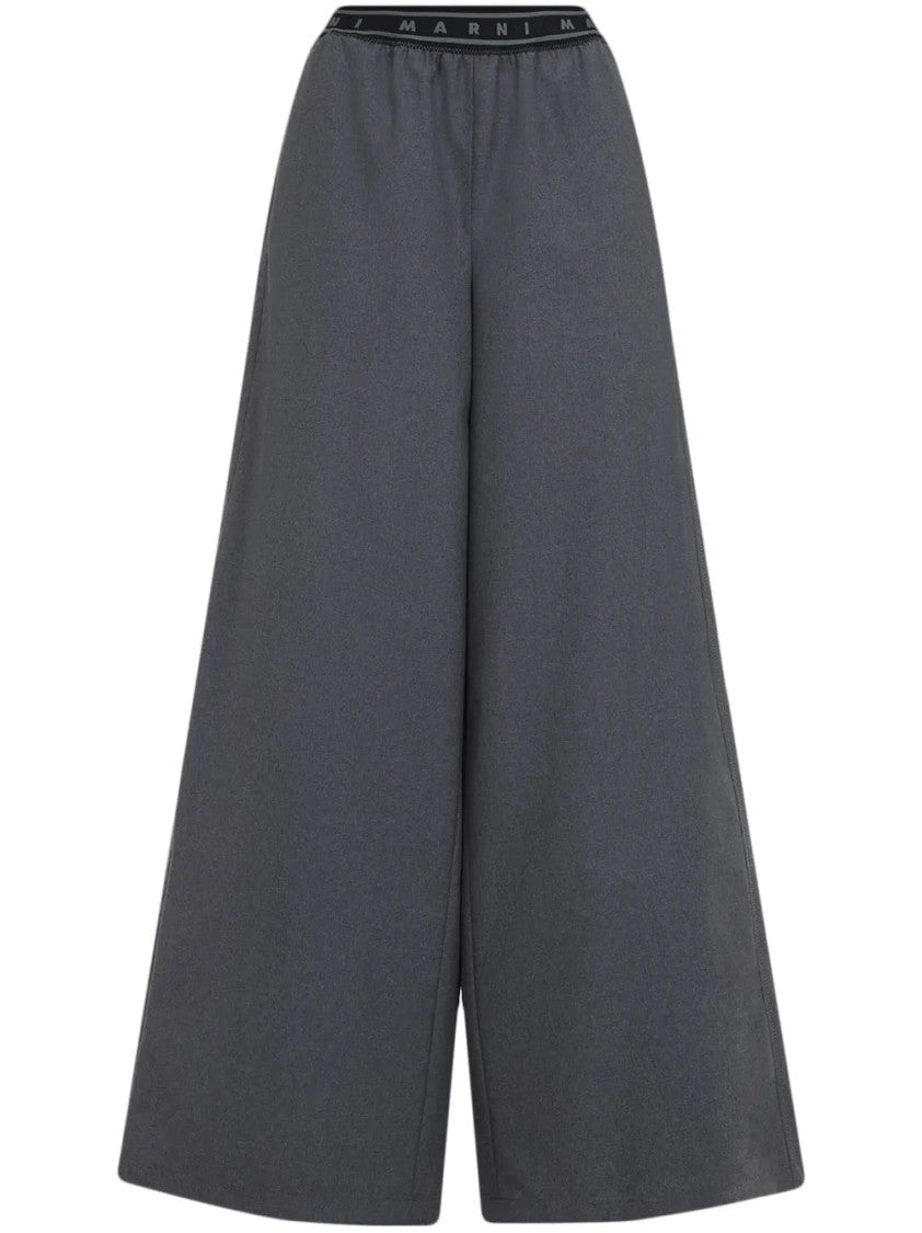 Marni Logo-Band Wool Trousers