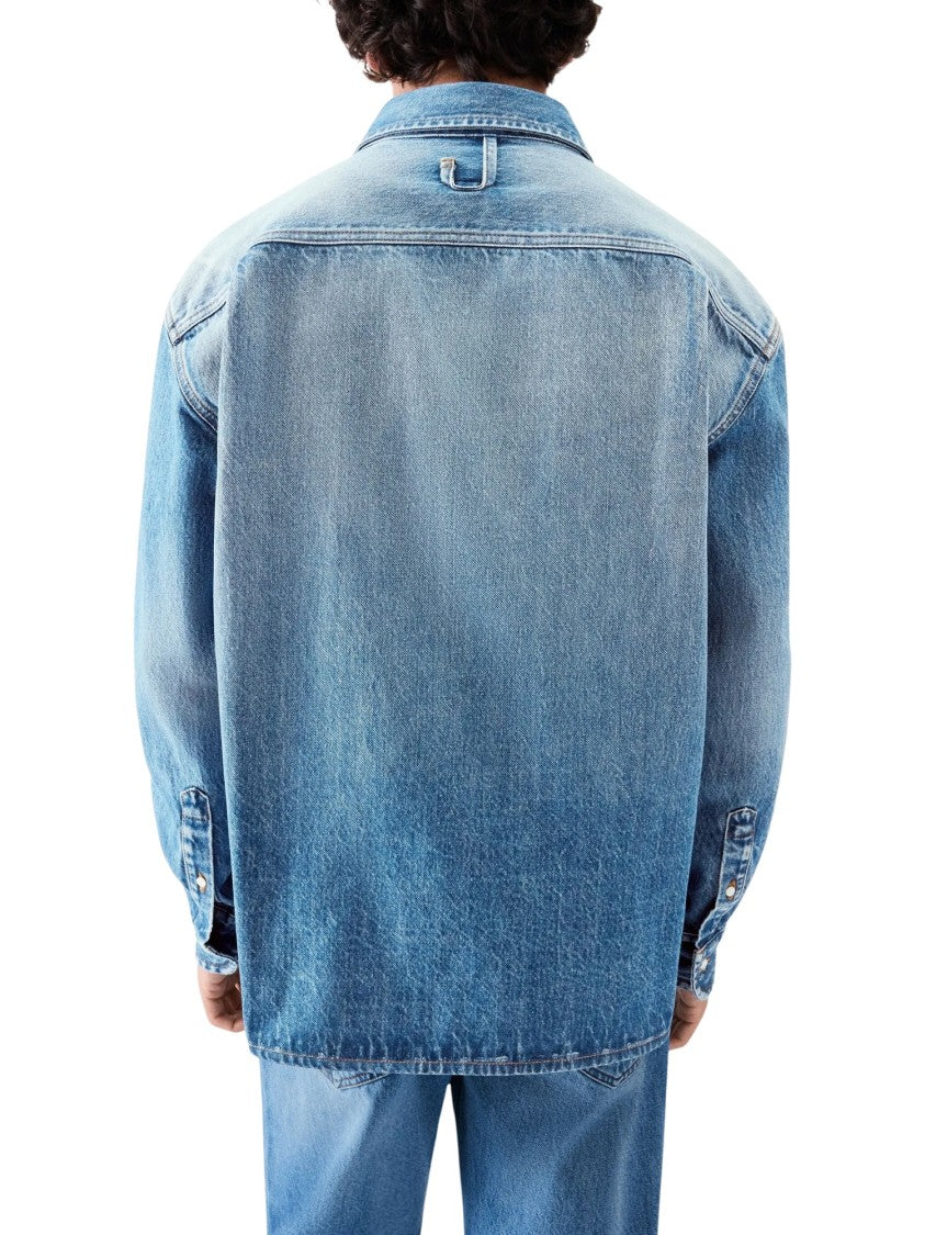 Jacquemus Light Blue Cotton Denim De-Nimed Simon Shirt