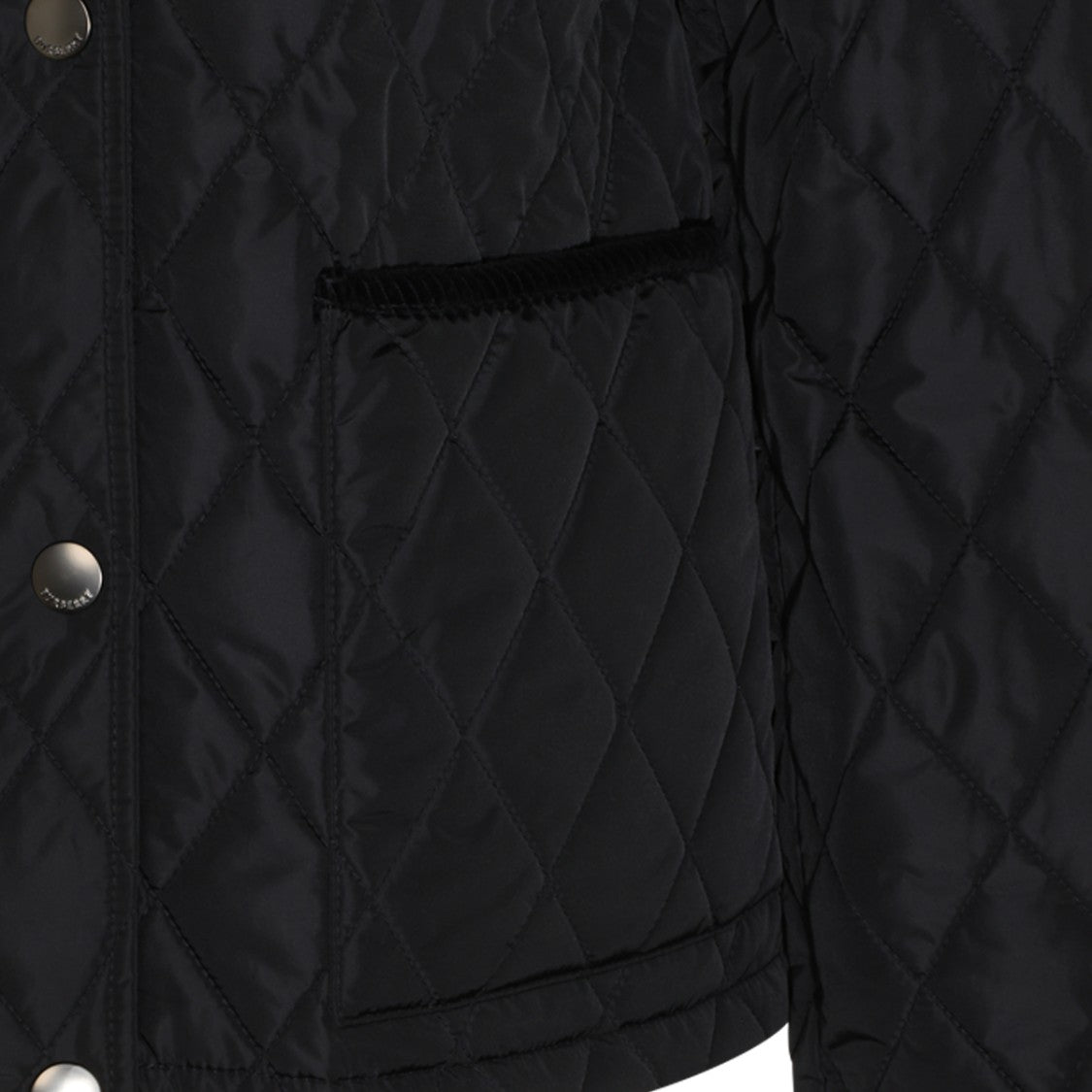 Burberry Diamond-Quilted Corduroy-Collar Jacket