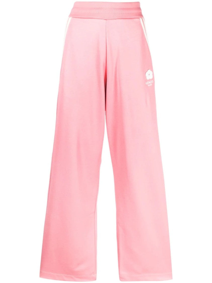 Kenzo Relaxed Fit Jog Pants With Floral Logo