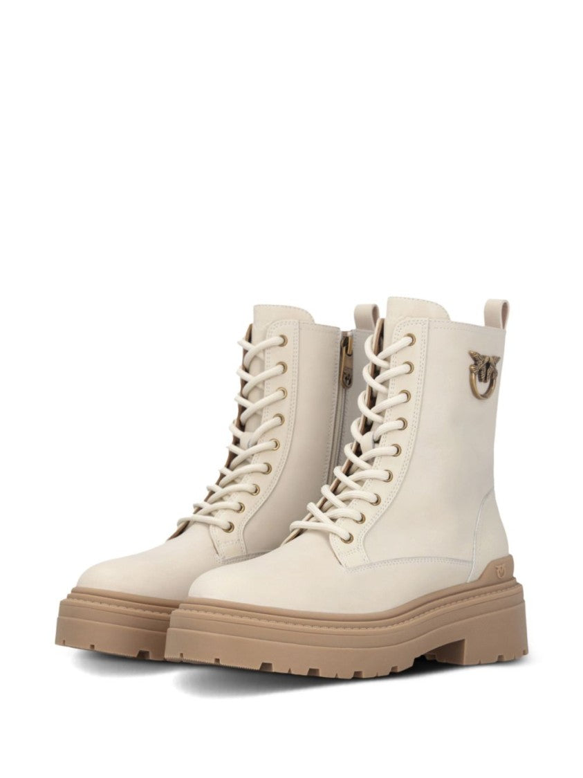 Pinko Classic Black Boots With Sturdy Sole