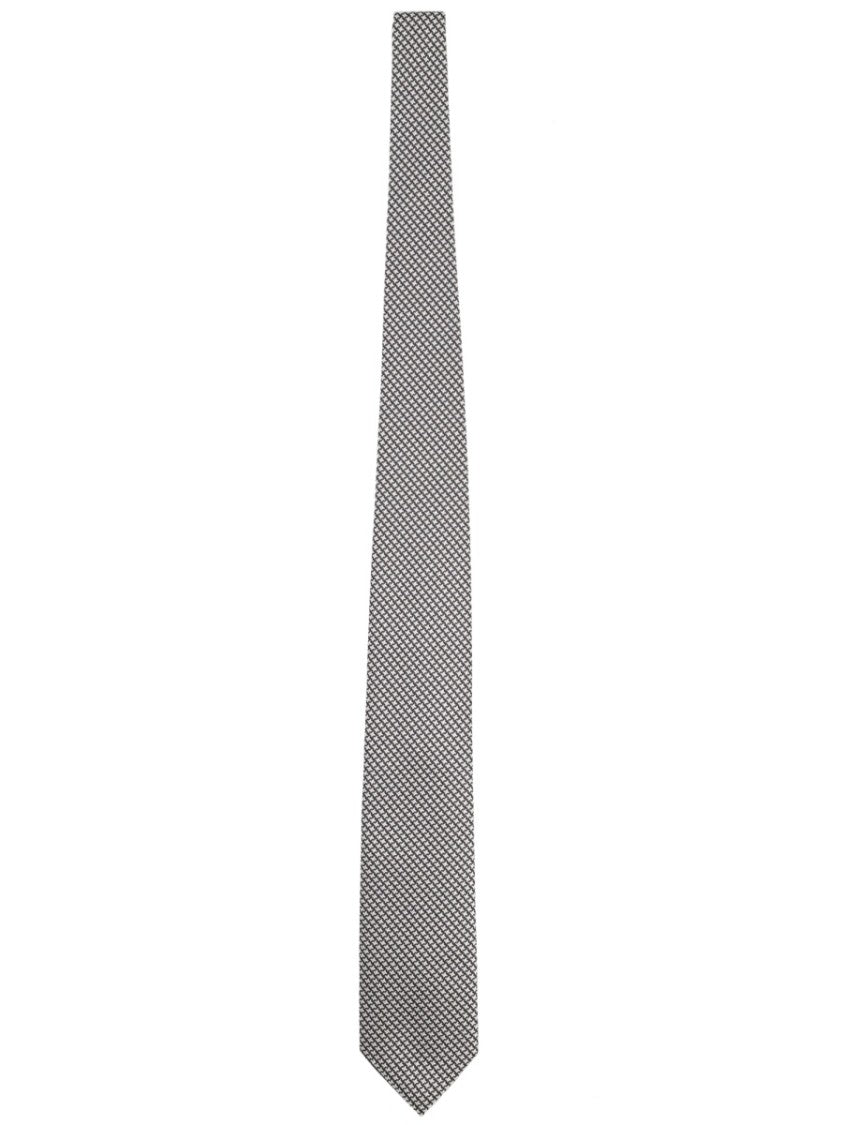 Tom Ford Printed Silk Geometric Pattern Tie