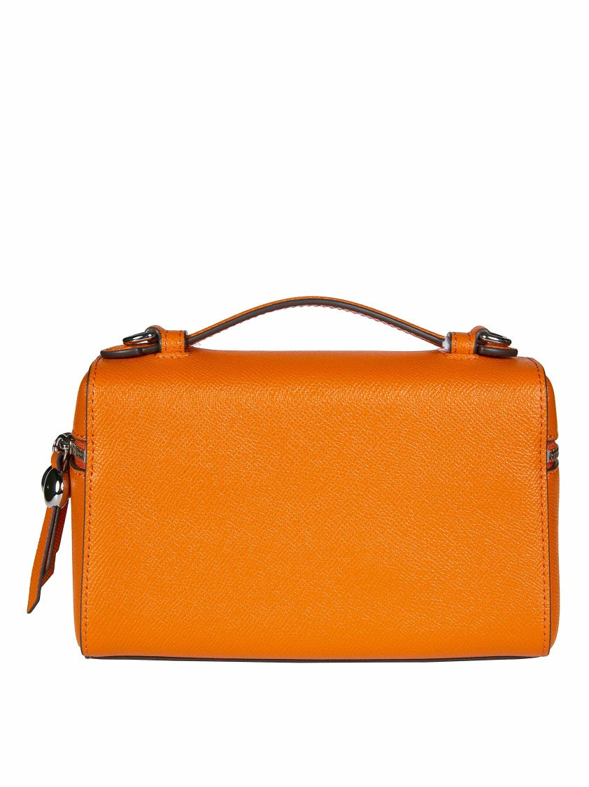 Tory Burch Vivid Orange Structured Top-Handle Bag