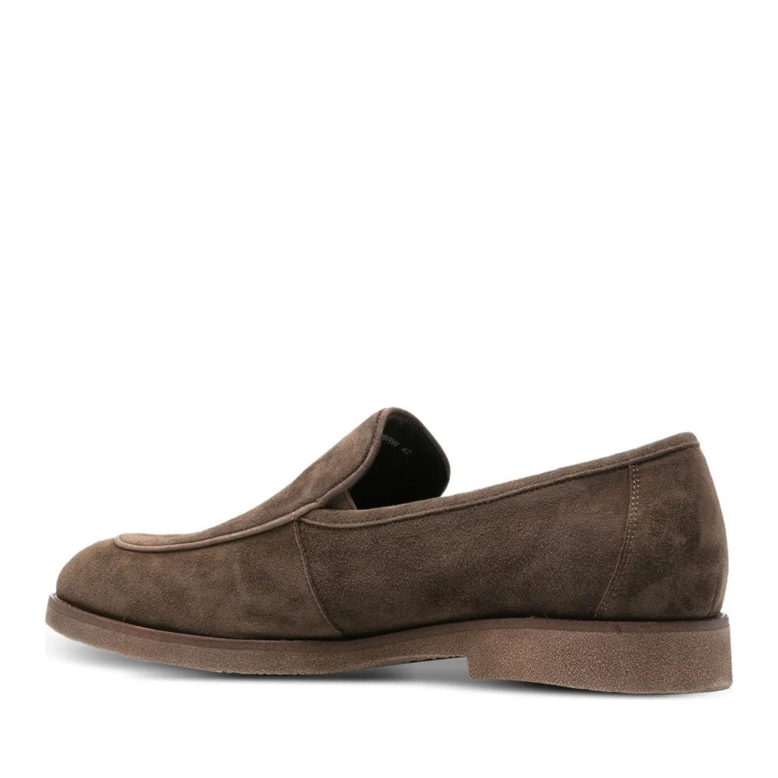 Alberto Gozzi Brown Low-Profile Goat Suede Loafers