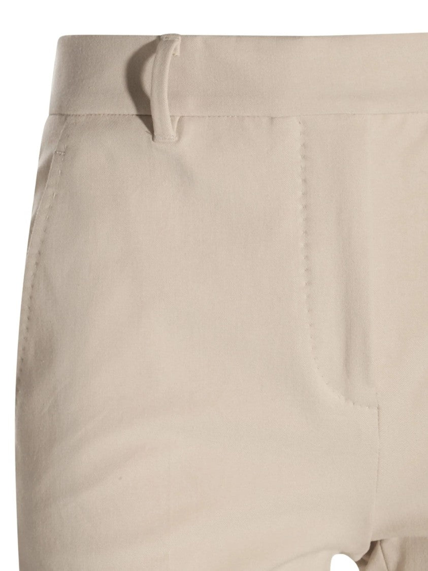 Incotex Black Cropped Cotton Blend Pants